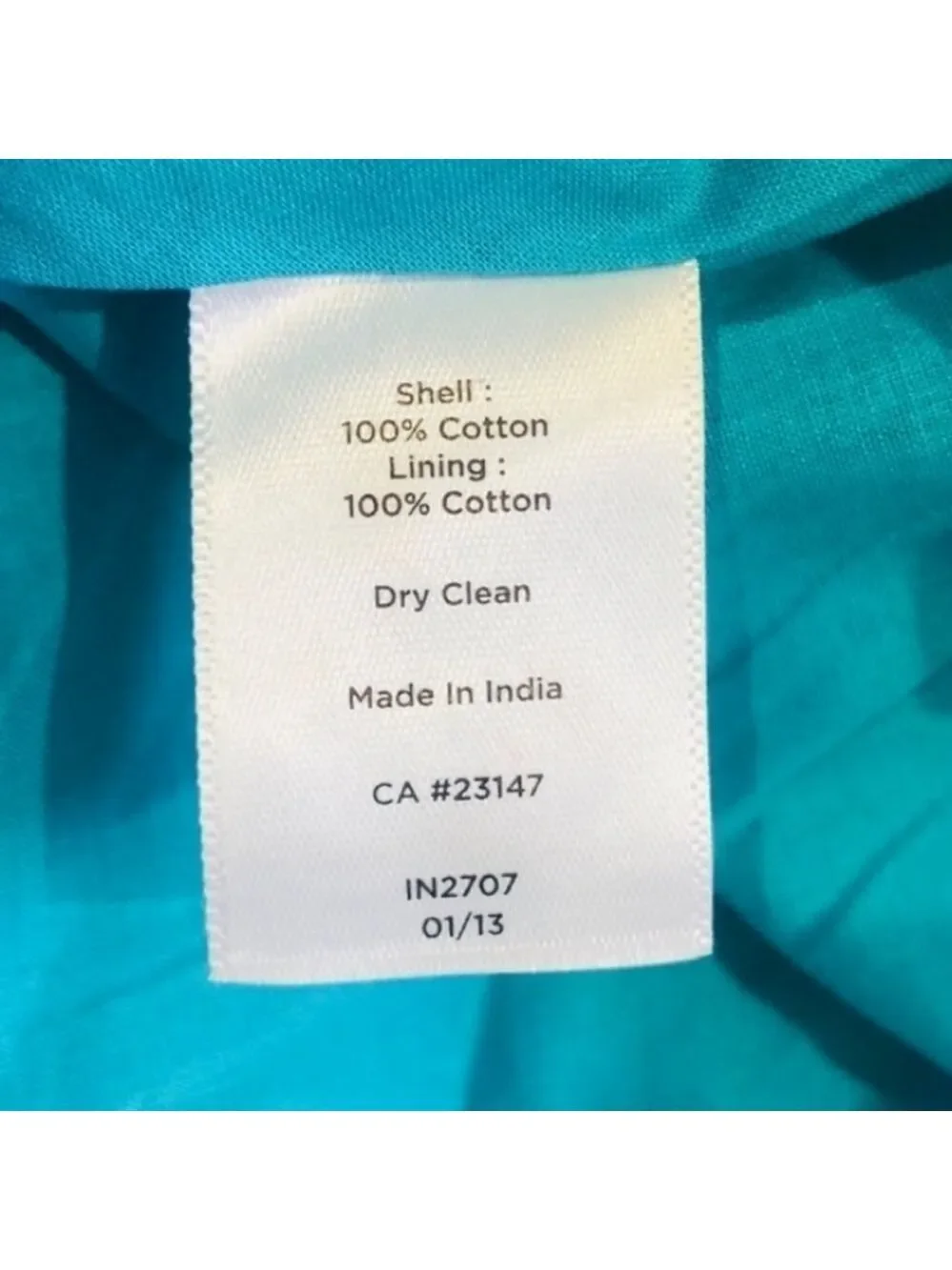 NWOT Talbots a-line knee skirt 100% cotton blue and white 4P